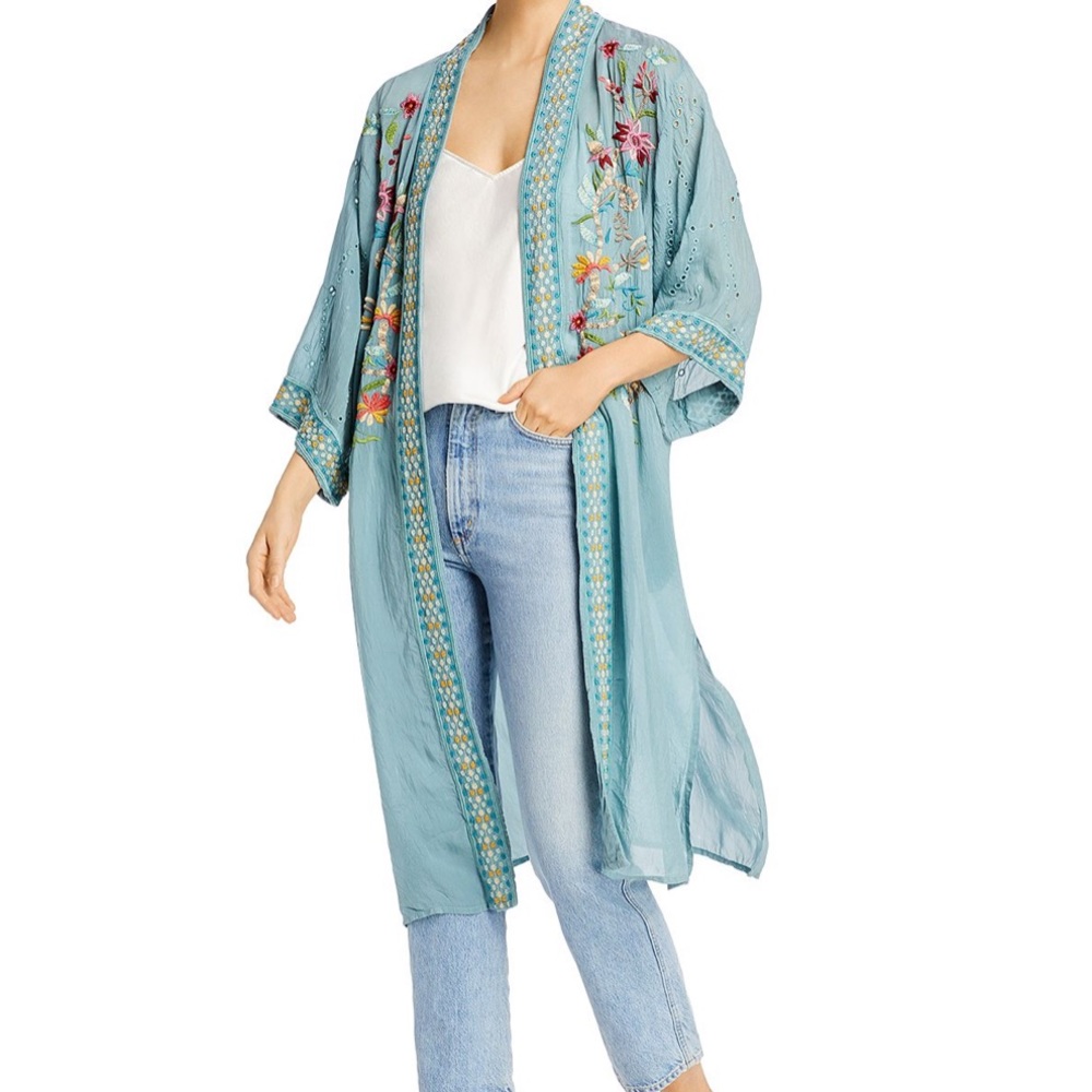 Johnny was embroidered kimono